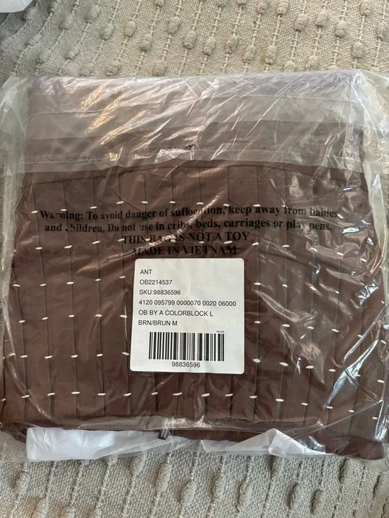 Anthropologie Brown Maxi Skirt with Cream Contrast Hem - Picture 8 of 8